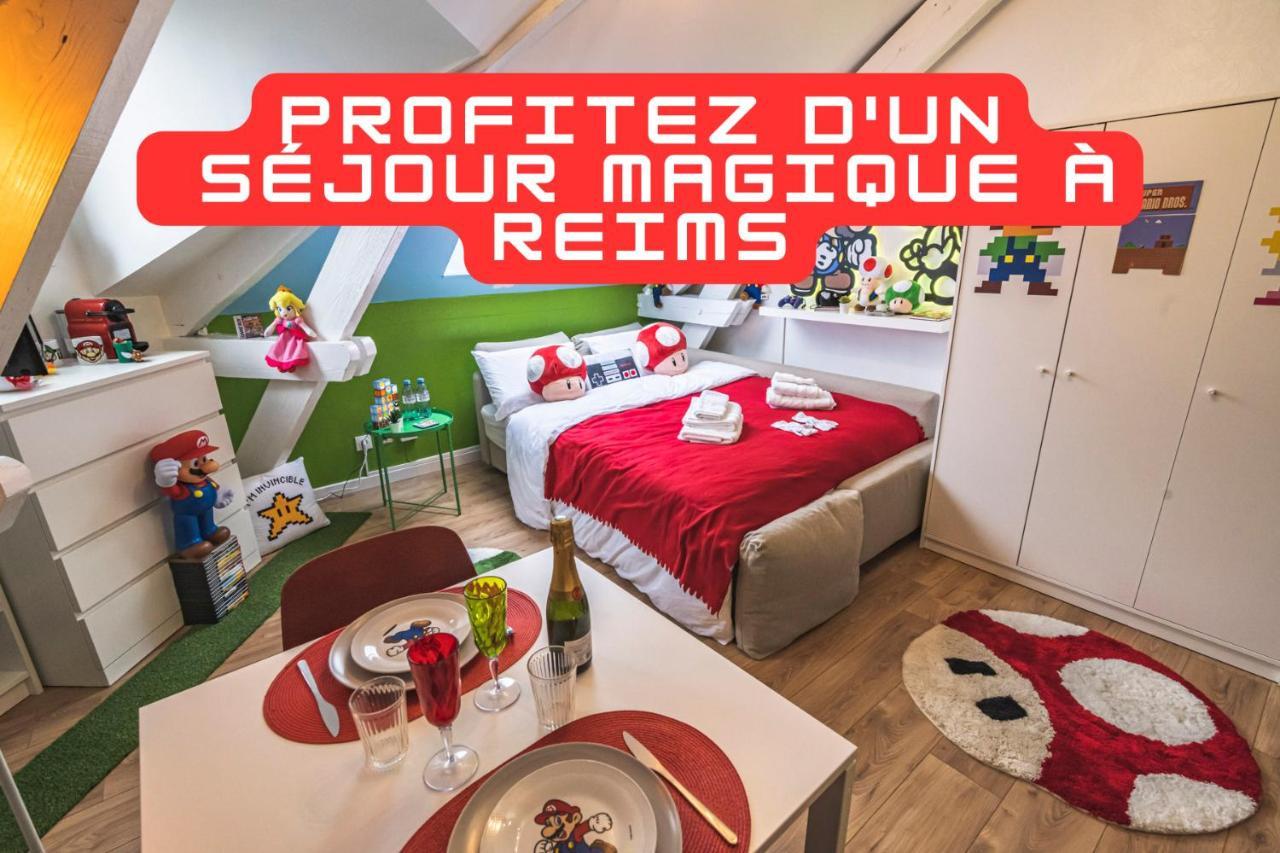 Explorereims - Studio Magique Proche Gare Et Centre 外观 照片