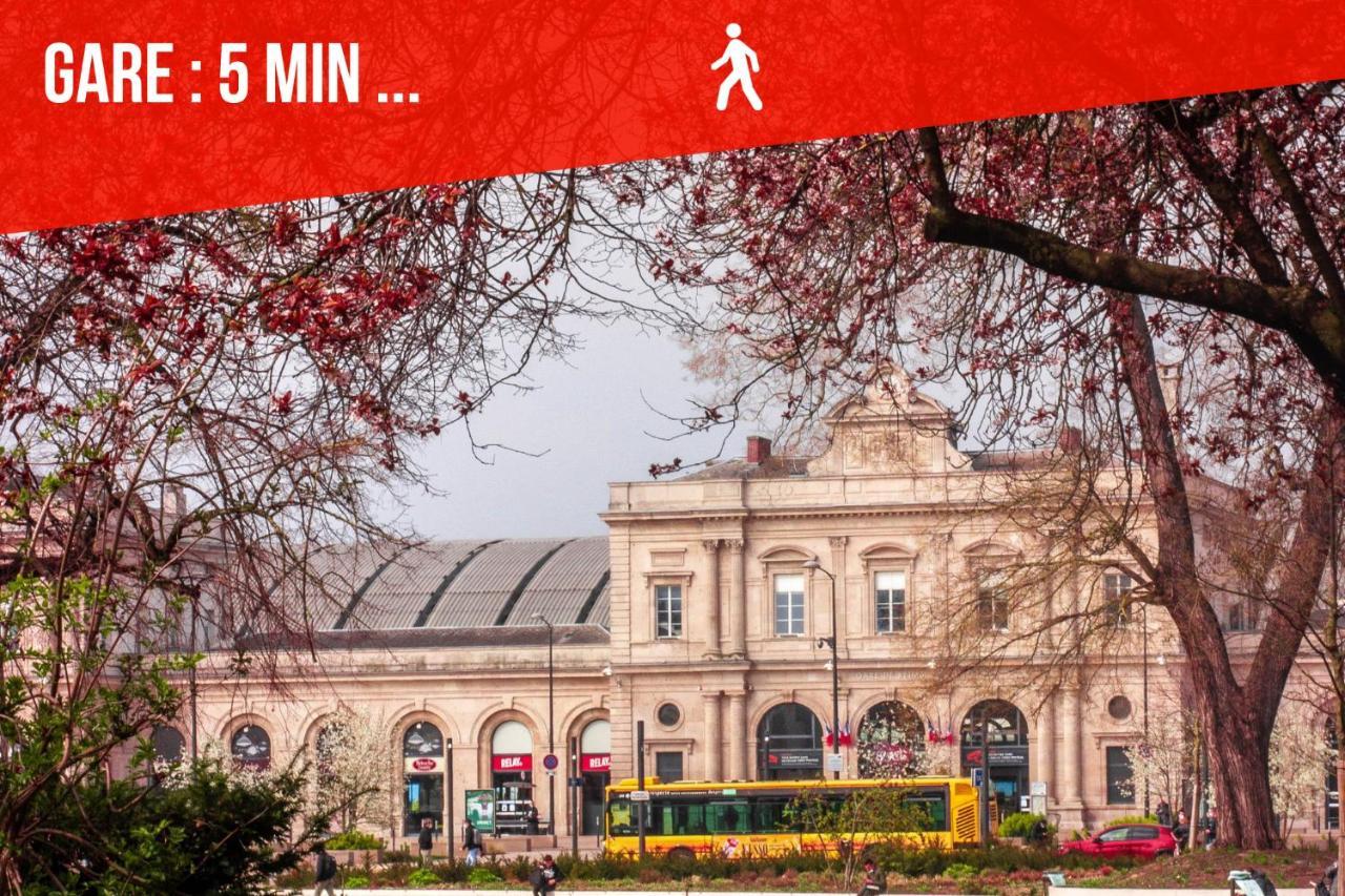 Explorereims - Studio Magique Proche Gare Et Centre 外观 照片